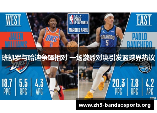 班凯罗与哈迪争锋相对 一场激烈对决引发篮球界热议 班凯罗与哈迪争锋相对 一场激烈对决引发篮球界热议